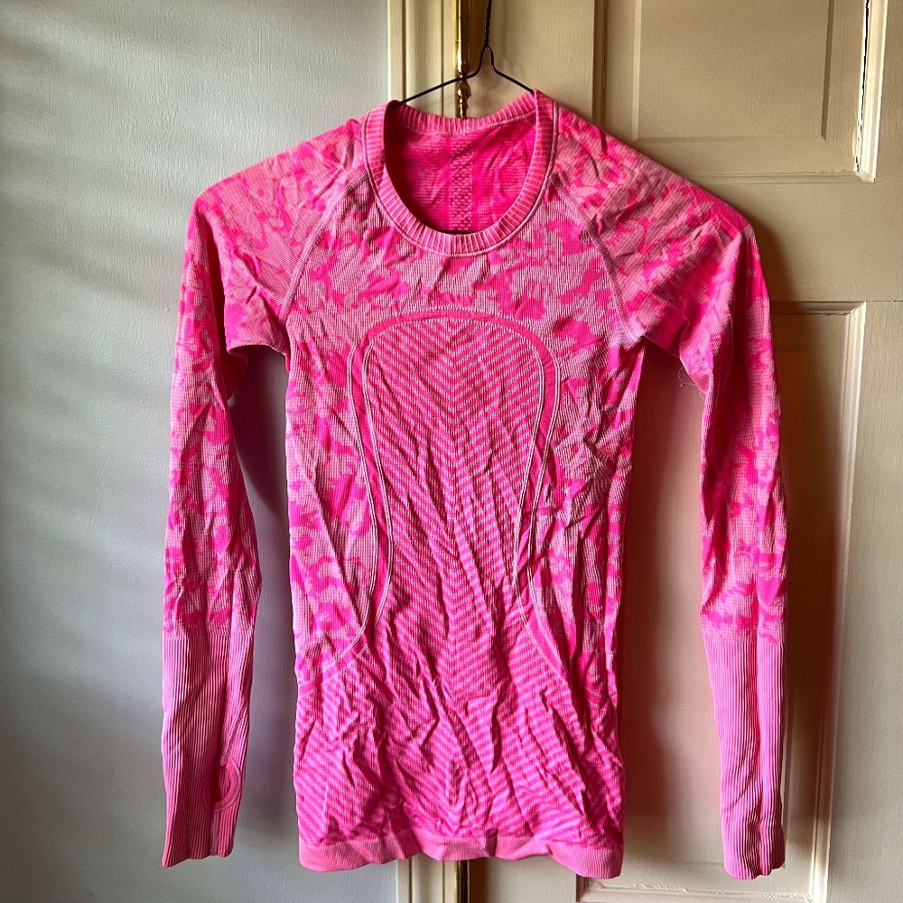 Pink Lululemon Long Sleeve